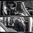 Mercedes GLA X156 2014-2019 Sitzauflagen aus Dry Carbon Foto 6