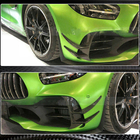 Mercedes AMG GT C190/R190 2014-2022 Frontstoßstangenaufsätze V2 (für GT R 2016-2019, Trockencarbon) Foto 4