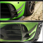 Mercedes AMG GT C190/R190 2014-2022 Frontstoßstangenaufsätze V2 (für GT R 2016-2019, Trockencarbon) Foto 5