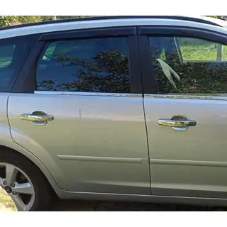 Chrom Unterlagen für Türgriffe (4 Stk, Kunststoff) Ford Focus II 2008-2011 Foto 3