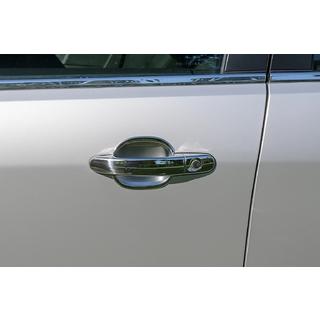 Chrom Unterlagen für Türgriffe (4 Stk, Kunststoff)
