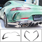 Mercedes AMG GT 4 X290 2018- Heckstoßstangenabdeckungen V2 (für GT63 2018-2022, Carbon) Foto 1