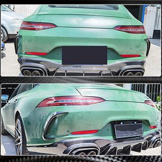 Heckstoßstangenabdeckungen V2 (für GT63 2018-2022, Carbon) Foto 4