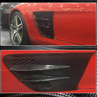 Mercedes SLS C197 2010-2014 Abdeckungen für vordere Kotflügel (Dry Carbon) Foto 4