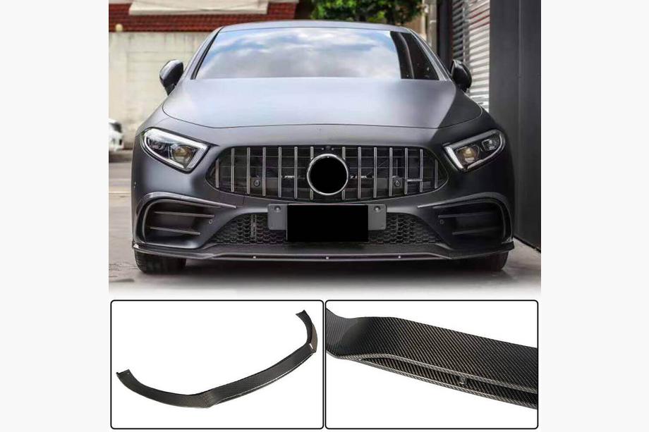Mercedes CLS C257 2018- Frontstoßstange Lippe Aufsatz (für AMG/AMG-Line 2018-2020, Carbon) Image