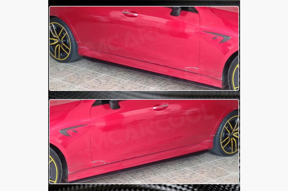 Mercedes CLS C257 2018- Seitenschweller V1 (für AMG/AMG-Line 2018-2020, Carbon) Foto 5