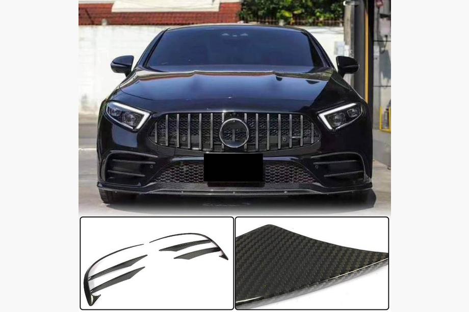 Mercedes CLS C257 2018- Frontstoßstangen Aufsätze (für AMG-Line 2018-2020, Carbon) Image