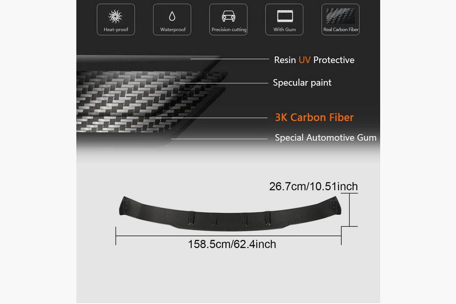 Mercedes GLC coupe C253 2016-2023 Heckdiffusor für GLC43 AMG 2020-2022, Carbon Foto 4
