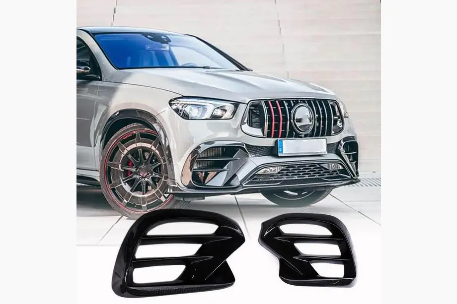 Mercedes GLE coupe C167 2019- Einsätze für Frontstoßstange (für GLE 350/GLE450/GLE63 2019-2023, Carbon) Image