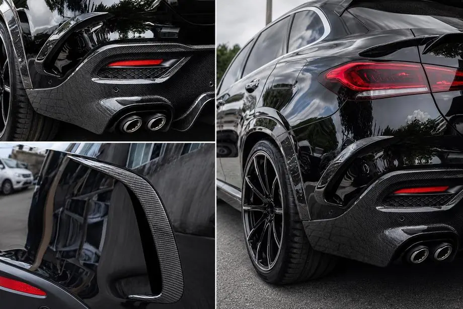 Mercedes GLE coupe C167 2019- Heckstoßstangenabdeckung Carbon für GLE 350/GLE450/GLE63 2019-2023 Foto 2