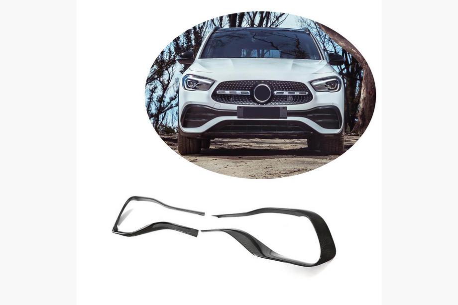 Mercedes GLA H247 2020- Frontstoßstangen Aufsätze V2 (für AMG/AMG-Line, Carbon) Image