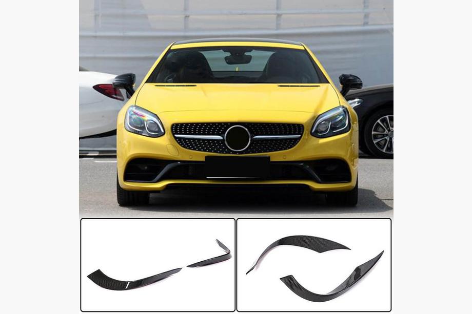 Mercedes SLK R172 2011-2016 Carbon Frontstoßstangen Abdeckungen (für Base 2016-2020) Image