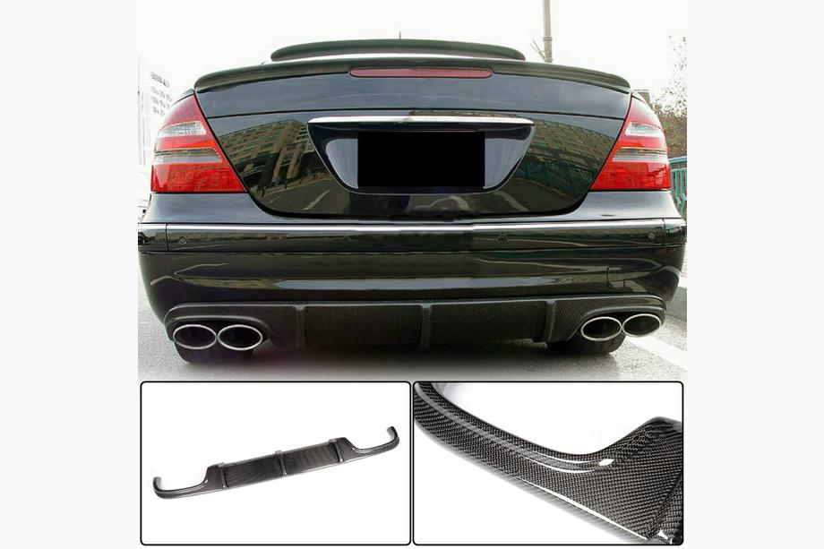 Mercedes E-class W211 2002-2009 Heckdiffusor für E55 AMG 2003-2006, Carbon Image