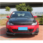 Volkswagen Golf 7/E-Golf 2012-2020 Frontlippe V1 für Stoßstange (für GTI HB 2012-2017, Carbon) Foto 2