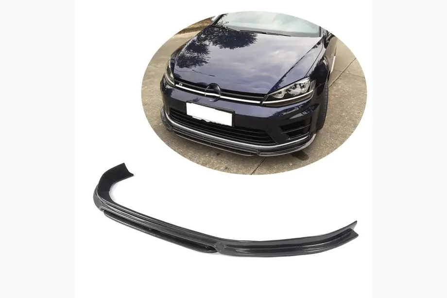 Volkswagen Golf 7/E-Golf 2012-2020 Frontlippe Stoßstange Aufsatz (für R/R-Line 2012-2017, Carbon) Foto 1
