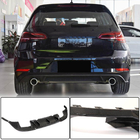 Volkswagen Golf 7/E-Golf 2012-2020 Heckdiffusor für Stoßstange (für Base/GTI HB 2017-2020, Carbon) Foto 1
