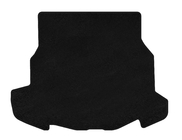 Mercedes CLK W209 2002-2010 Premium Kofferraummatte Textil (Coupé, Schwarz) Foto 1
