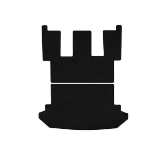 Premium Kofferraummatte Textil (Schwarz)