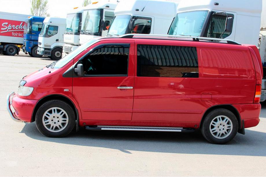 Mercedes Vito W638 1996-2003 Trittbretter Line (2 Stk., Aluminium) Foto 5