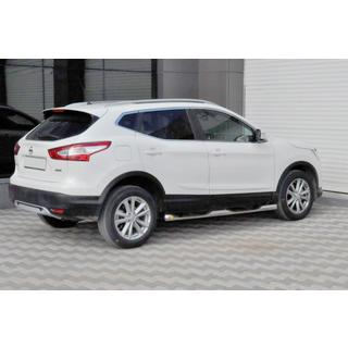 Seitliche Rohre (2014-2017, 2 Stk., Edelstahl) Nissan Qashqai 2014-2021 Foto 1