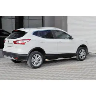 Seitliche Rohre (2014-2017, 2 Stk., Edelstahl) Nissan Qashqai 2014-2021 Foto 1