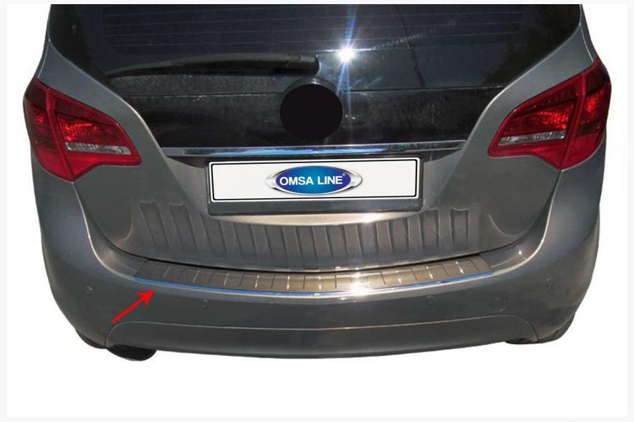 Opel Meriva 2010-2017 Heckstoßstangenschutz OmsaLine (Edelstahl) Image