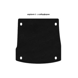 Textile Kofferraummatte Classic V-1 (mit Subwoofer, Schwarz) Alfa Romeo Stelvio 2016-