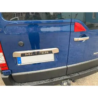 Chromleiste über dem Kennzeichen (Edelstahl) Foto 2