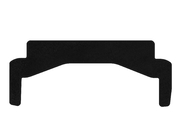 Mercedes SLK R172 2011-2016 Textile Kofferraummatte Classic (oben, Roadster, Schwarz) Foto 1