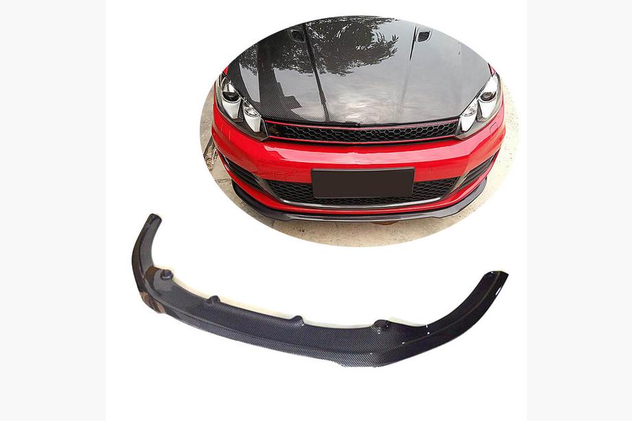 Volkswagen Golf 6 2008-2014 Frontlippe V1 für Stoßstange (für GTI HB 2010-2013, Carbon) Foto 1