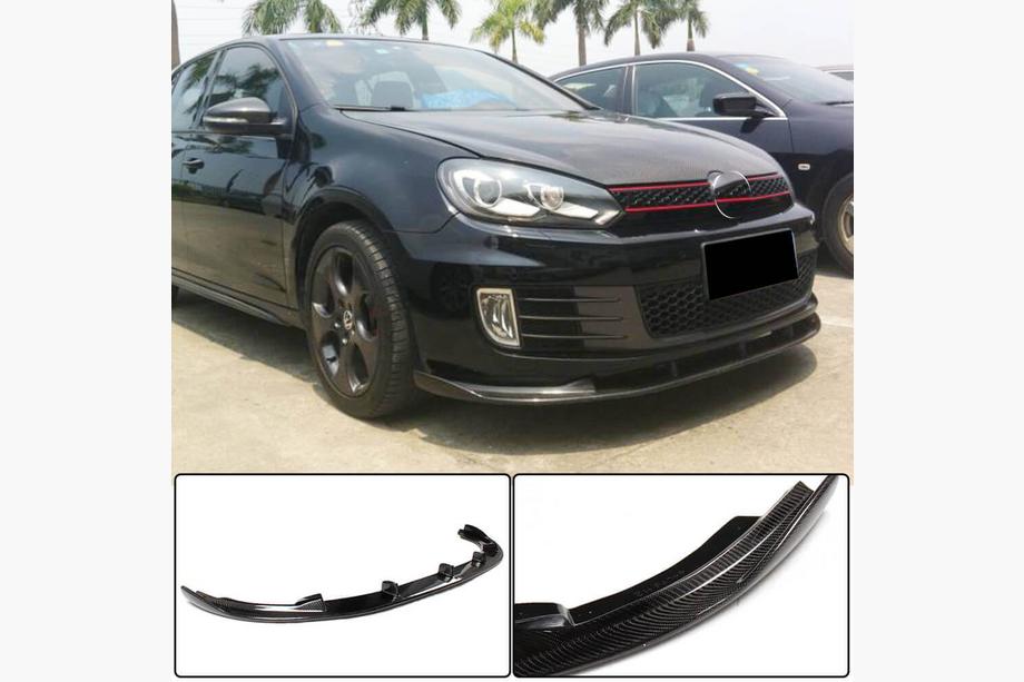 Volkswagen Golf 6 2008-2014 Frontlippe V2 für GTI HB 2010-2013 Carbon Image