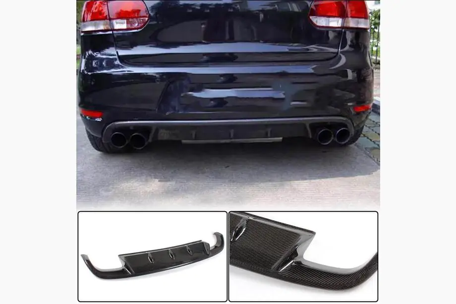Volkswagen Golf 6 2008-2014 Heckdiffusor V1 für GTI HB 2010-2013 Carbon Image