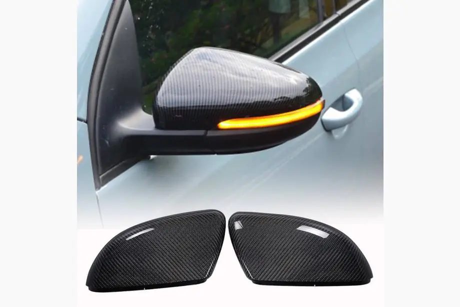 Volkswagen Golf 6 2008-2014 Spiegelabdeckungen (für HB 2010-2013, Carbon) Image