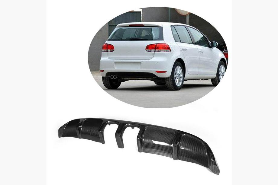 Volkswagen Golf 6 2008-2014 Heckdiffusor V2 (für Base HB 2010-2013, Carbon) Image