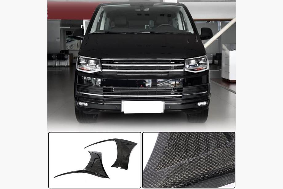 Volkswagen T6 2015-2024 Carbon Frontstoßstangen Abdeckungen (für 2015-2019) Image