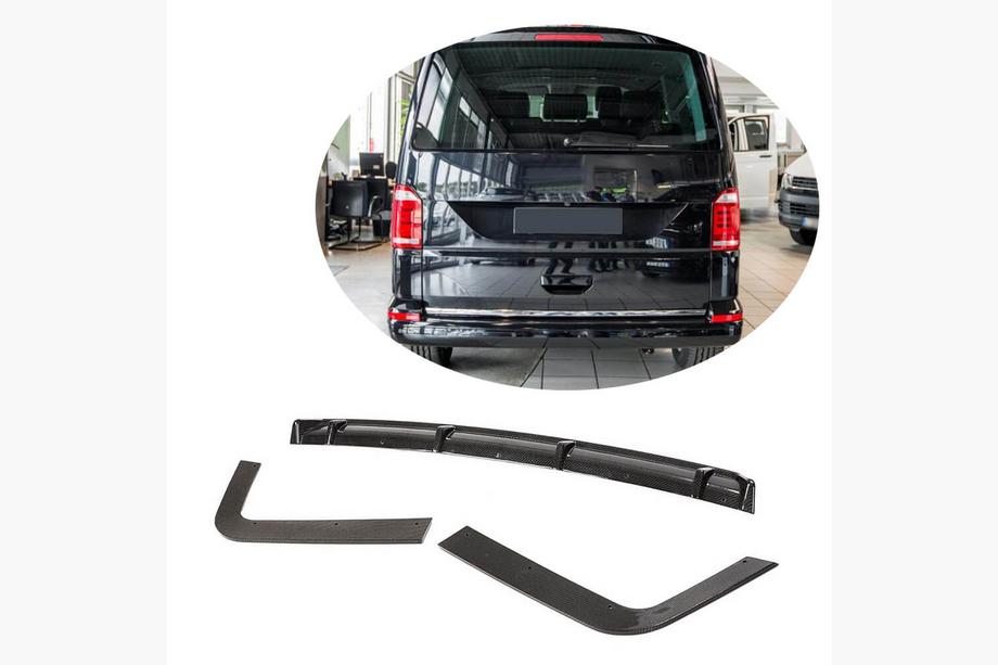 Volkswagen T6 2015-2024 Heckdiffusor Stoßstange (für 2015-2019, Carbon) Image