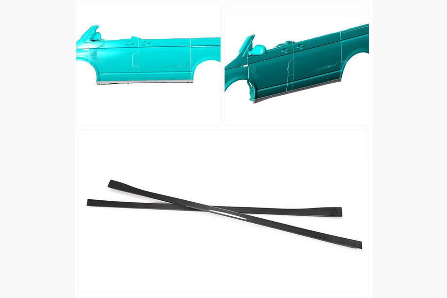Volkswagen T6 2015-2024 Seitenschweller (für kurzen Radstand, Carbon) Foto 2