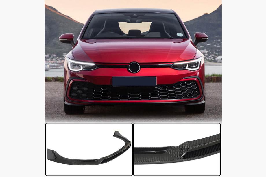 Volkswagen Golf 8 2019- Frontstoßstangen Lippe Aufsatz (für GTI HB, Trockencarbon) Image