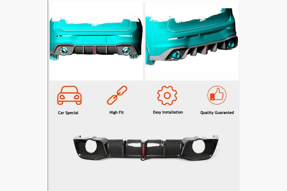 Volkswagen Golf 8 2019- Carbon Bodykit Komplettset (für GTI & R EU HB 2019-2024), Carbon Foto 6