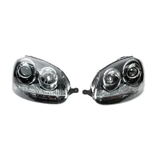 Scheinwerfer vorne mit Linse Black (2 Stk.) Volkswagen Golf 5 2003-2009 Foto 2