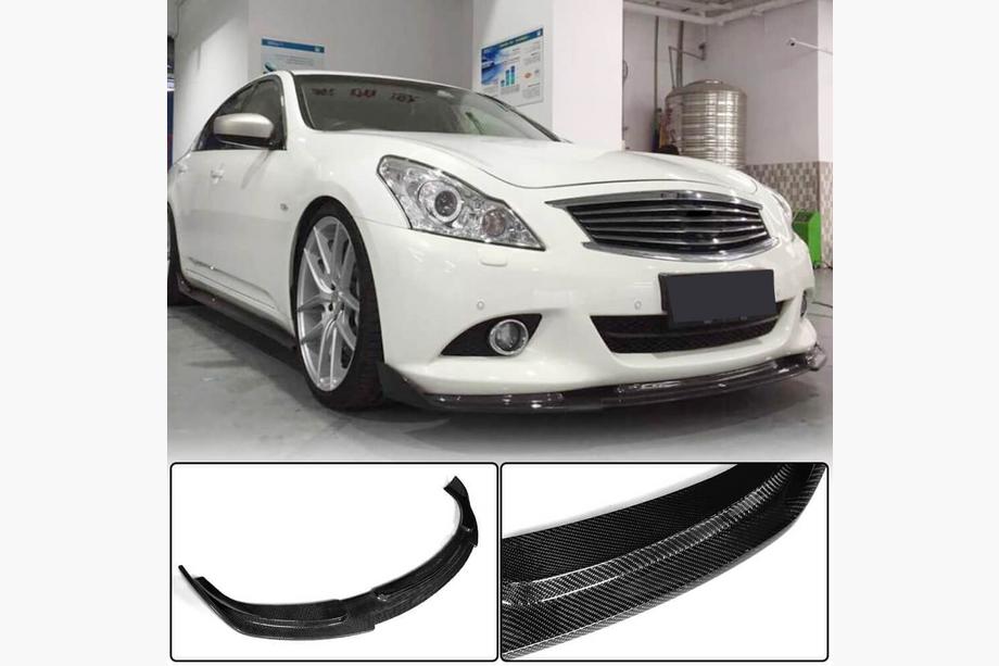 Infiniti G25/G35/37 (V36/CV36) 2006-2015 Frontstoßstangenlippe Aufsatz (für G37 SD 2009-2013, Carbon) Image