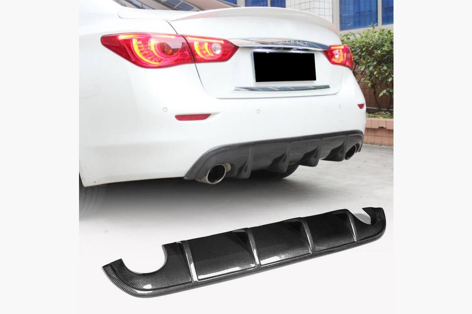 Infiniti Q50/Q60 2013-2024 Heckdiffusor V1 für Q50 Base/Sport 2014-2017, Carbon Image