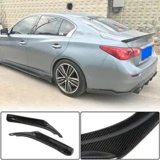 Heckstoßstangenabdeckung Carbon für Q50 Base/Sport 2014-2017 Infiniti Q50/Q60 2013-2024 Foto 1