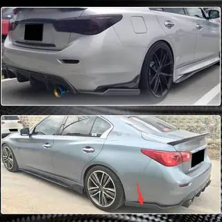 Heckstoßstangenabdeckung Carbon für Q50 Base/Sport 2014-2017 Infiniti Q50/Q60 2013-2024 Foto 4