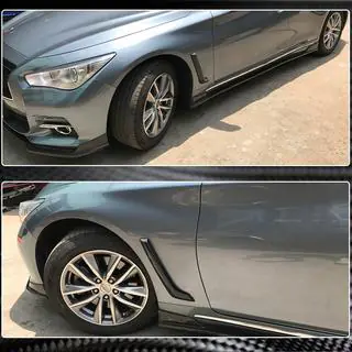 Carbon Abdeckungen für vordere Kotflügel (für Q50 Base/Sport 2014-2020) Infiniti Q50/Q60 2013-2024 Foto 3