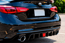 Infiniti Q50/Q60 2013-2024 Heckstoßstangen-Diffusor V1 (für Q50 Base/Sport 2018-2023) Foto 1