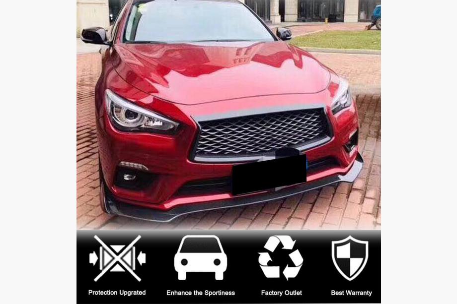 Infiniti Q50/Q60 2013-2024 Frontlippe V1 für Q50 Base 2018-2023 Carbon Foto 3