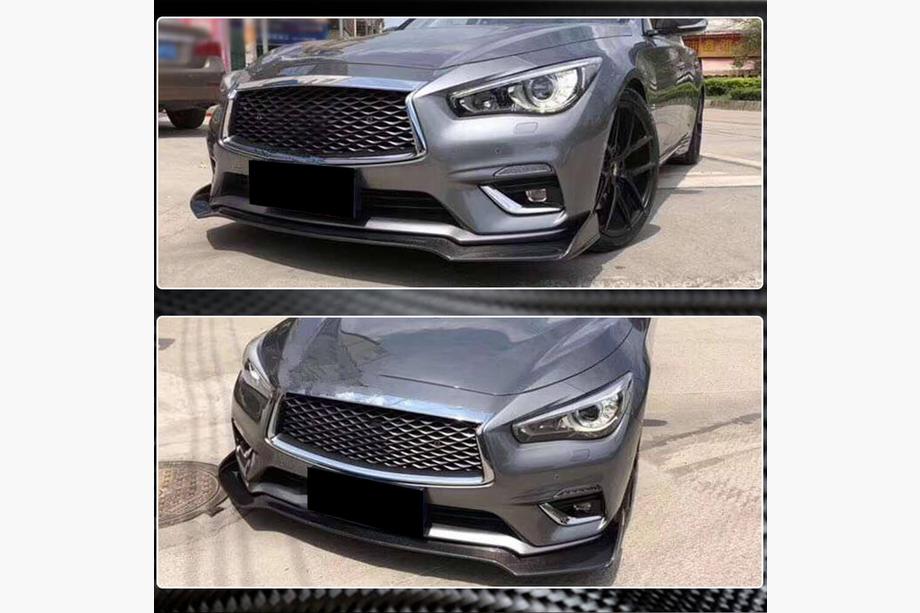 Infiniti Q50/Q60 2013-2024 Frontlippe V1 für Q50 Base 2018-2023 Carbon Foto 4