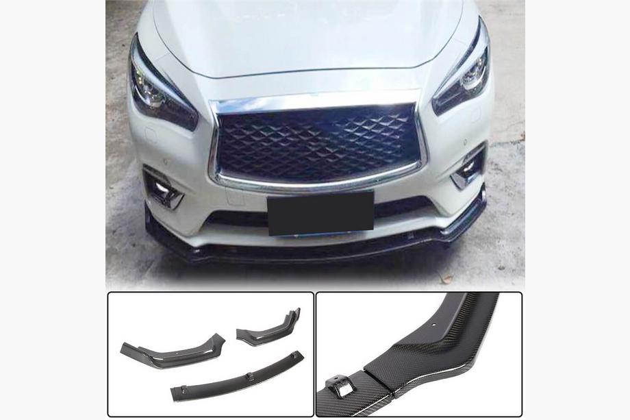 Infiniti Q50/Q60 2013-2024 Frontlippe V2 für Q50 Base 2018-2023, Carbon Image