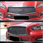 Infiniti Q50/Q60 2013-2024 Kühlergrill-Einfassung (für Q50 Base/Sport 2014-2017, Carbon) Foto 4